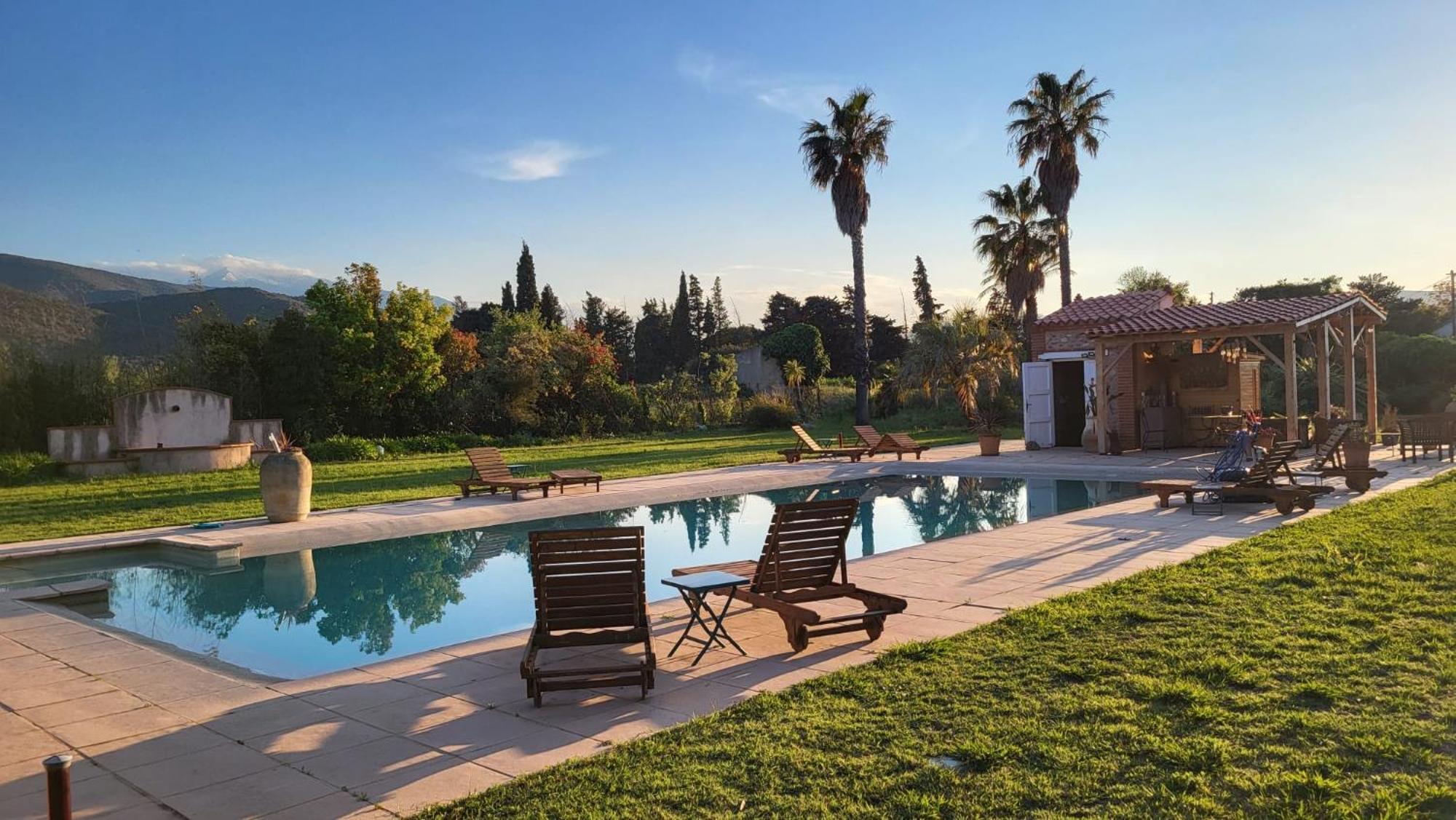 "Mas Tramontane "Chambres D'Hotes Et Studio Avec Piscine Dans Parc Arbore Ille-sur-Têt Dış mekan fotoğraf